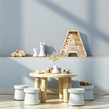 Įkelti vaizdą į galerijos rodinį, Vardinė Medinė Taupyklė Vaikams, Raidės Formos Pinigų Dėžutė su Vardu