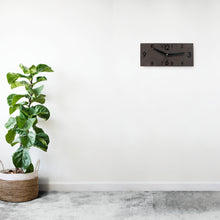 Įkelti vaizdą į galerijos rodinį, Medinis juodas laikrodis (2 dydžiai)