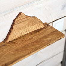 Įkelti vaizdą į galerijos rodinį, Medinė Lentyna su Everesto Kalno Siluetu, Dekoratyvus Sieninis Akcentas