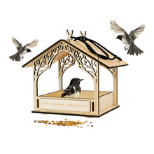 Įkelti vaizdą į galerijos rodinį, Medinė Paukščių Lesykla Lauko Erdvėms, Rankų Darbo Lesyklėlė Terasai, Kiemui ar Sodui