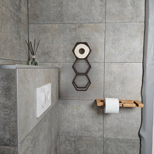 Įkelti vaizdą į galerijos rodinį, Sieninis Medinis WC Popieriaus Laikiklis, Praktiškas Vonios Kambario Aksesuaras, Ranku Darbo Tualetinio Popieriaus Laikiklis