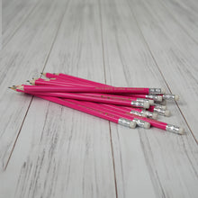 Įkelti vaizdą į galerijos rodinį, Unikalūs Rožiniai Mediniai HB Pieštukai su Graviravimu, Asmeniškos Dovanos Įvairioms Progoms