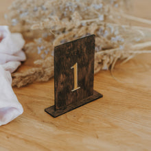 Įkelti vaizdą į galerijos rodinį, Rudi Mediniai Stalo Numeriai Gimtadieniams, Stalo Numeracija Vestuvėms, Šventėms ir Renginiams
