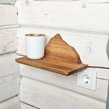 Įkelti vaizdą į galerijos rodinį, Unikali medinė Everesto kalno lentyna, stilinga interjero detalė kalnų mylėtojams