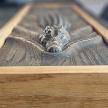 Įkelti vaizdą į galerijos rodinį, 3D Medinė Krokodilo Sienos Skulptūra, Laukinės Gamtos Medžio Raižinys, Rankų Darbo Sieninė Dekoracija