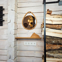 Įkelti vaizdą į galerijos rodinį, Rankų Darbo Medinė Kalno Silueto Lentyna, Dekoratyvinė Sieninė Lentyna Interjerui