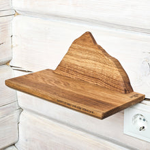 Įkelti vaizdą į galerijos rodinį, Unikali medinė Everesto kalno lentyna, stilinga interjero detalė kalnų mylėtojams