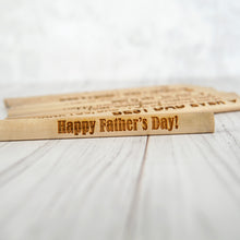 Įkelti vaizdą į galerijos rodinį, Natūralaus Medžio Dailidės Pieštukas, Unikali Dovana Vyrui, Tėčiui, Statybininkui