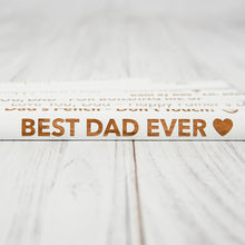 Įkelti vaizdą į galerijos rodinį, Personalizuotas Baltas Dailidės Pieštukas, Suasmeninta Dovana Tėčiui, Staliui ar Ypatingai Progai