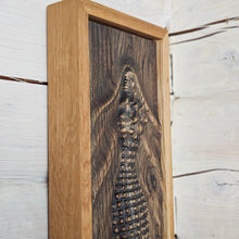 Įkelti vaizdą į galerijos rodinį, 3D Medinė Krokodilo Sienos Skulptūra, Laukinės Gamtos Medžio Raižinys, Rankų Darbo Sieninė Dekoracija