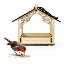 Įkelti vaizdą į galerijos rodinį, Medinė Paukščių Lesykla Lauko Erdvėms, Rankų Darbo Lesyklėlė Terasai, Kiemui ar Sodui