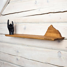 Įkelti vaizdą į galerijos rodinį, Medinė Lentyna su Everesto Kalno Siluetu, Dekoratyvus Sieninis Akcentas