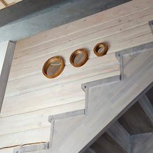 Įkelti vaizdą į galerijos rodinį, Rankų Darbo Ąžuolinis Veidrodžių Rinkinys (3 vnt.), Stilingas Sieninis Dekoras ir Puiki Dovana