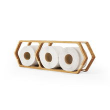 Įkelti vaizdą į galerijos rodinį, Medinis Laikiklis Tualetiniam Popieriui, Sieninė Vonios Kambario Dekoracija Iš Ąžuolo