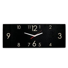 Įkelti vaizdą į galerijos rodinį, Medinis juodas laikrodis (2 dydžiai)