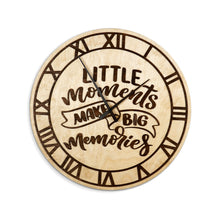 Įkelti vaizdą į galerijos rodinį, Apvalus medinis laikrodis, Modernus laikrodis