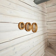 Įkelti vaizdą į galerijos rodinį, Rankų Darbo Ąžuolinis Veidrodžių Rinkinys (3 vnt.), Stilingas Sieninis Dekoras ir Puiki Dovana