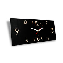 Įkelti vaizdą į galerijos rodinį, Medinis juodas laikrodis (2 dydžiai)