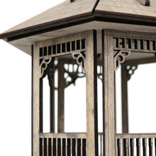 Įkelti vaizdą į galerijos rodinį, Medinė lesyklėlė paukščiams, Gazebo lesyklėlė