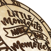 Įkelti vaizdą į galerijos rodinį, Apvalus medinis laikrodis, Modernus laikrodis