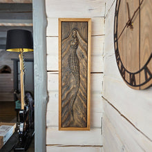 Įkelti vaizdą į galerijos rodinį, 3D Medinė Krokodilo Sienos Skulptūra, Laukinės Gamtos Medžio Raižinys, Rankų Darbo Sieninė Dekoracija