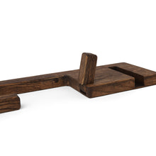 Įkelti vaizdą į galerijos rodinį, Medinis Tualetinio Popieriaus Laikiklis su Lentynėle, Sieninė Lentynėlė su Laikikliu Telefonui, Vonios Kambario Aksesuaras