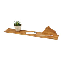 Įkelti vaizdą į galerijos rodinį, Medinė Lentyna su Everesto Kalno Siluetu, Dekoratyvus Sieninis Akcentas