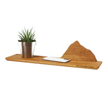 Įkelti vaizdą į galerijos rodinį, Rankų Darbo Medinė Kalno Silueto Lentyna, Dekoratyvinė Sieninė Lentyna Interjerui