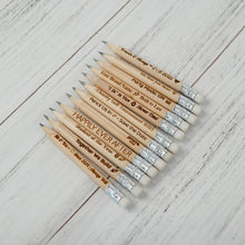 Įkelti vaizdą į galerijos rodinį, Graviruoti Mediniai HB Pieštukai Dovanoms, Asmeninės Dovanos Vestuvėms, Krikštynoms, Mokytojams ir Vaikams