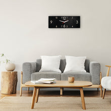 Įkelti vaizdą į galerijos rodinį, Medinis juodas laikrodis (2 dydžiai)