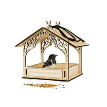 Įkelti vaizdą į galerijos rodinį, Medinė Paukščių Lesykla Lauko Erdvėms, Rankų Darbo Lesyklėlė Terasai, Kiemui ar Sodui
