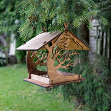 Įkelti vaizdą į galerijos rodinį, Medinė Lesyklėlė "Paukštis", Rankų Darbo Sodo Paukščių Namelis