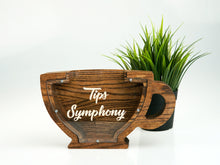 Įkelti vaizdą į galerijos rodinį, Medinė arbatpinigių dėžutė, Medinė taupyklė