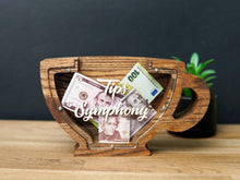 Įkelti vaizdą į galerijos rodinį, Medinė arbatpinigių dėžutė, Medinė taupyklė