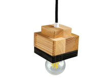 Įkelti vaizdą į galerijos rodinį, Medinis pakabinamas šviestuvas (balta )