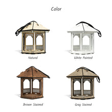 Įkelti vaizdą į galerijos rodinį, Medinė lesyklėlė paukščiams, Gazebo lesyklėlė