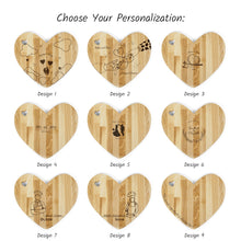 Įkelti vaizdą į galerijos rodinį, Medinė pjaustymo lentelė, Širdies formos lentelė