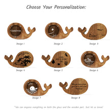 Įkelti vaizdą į galerijos rodinį, Medinė banginio formos taupyklė, Dovana jūros gyvūnų mylėtojams