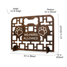 Įkelti vaizdą į galerijos rodinį, Personalizuotas Medinis Šunų Barjeras, Laisvai Pastatomas Užtvaras Durims, Laiptams ir Koridoriams