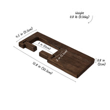 Įkelti vaizdą į galerijos rodinį, Medinis Tualetinio Popieriaus Laikiklis su Lentynėle, Sieninis Vonios Aksesuaras, Papildoma Vieta Popieriui Vonios Kambaryje