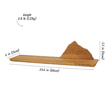 Įkelti vaizdą į galerijos rodinį, Rankų Darbo Medinė Kalno Silueto Lentyna, Dekoratyvinė Sieninė Lentyna Interjerui