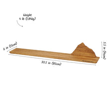 Įkelti vaizdą į galerijos rodinį, Medinė Lentyna su Everesto Kalno Siluetu, Dekoratyvus Sieninis Akcentas