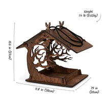 Įkelti vaizdą į galerijos rodinį, Medinė Lesyklėlė "Paukštis", Rankų Darbo Sodo Paukščių Namelis