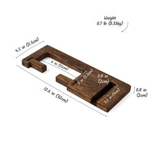 Įkelti vaizdą į galerijos rodinį, Medinis Tualetinio Popieriaus Laikiklis su Lentynėle, Sieninė Lentynėlė su Laikikliu Telefonui, Vonios Kambario Aksesuaras