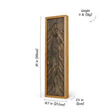 Įkelti vaizdą į galerijos rodinį, 3D Medinė Krokodilo Sienos Skulptūra, Laukinės Gamtos Medžio Raižinys, Rankų Darbo Sieninė Dekoracija