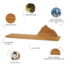 Įkelti vaizdą į galerijos rodinį, Rankų Darbo Medinė Kalno Silueto Lentyna, Dekoratyvinė Sieninė Lentyna Interjerui