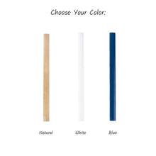 Įkelti vaizdą į galerijos rodinį, Personalizuotas Baltas Dailidės Pieštukas, Suasmeninta Dovana Tėčiui, Staliui ar Ypatingai Progai