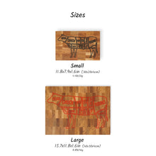 Įkelti vaizdą į galerijos rodinį, Individuali Ąžuolinė Pjaustymo Lenta su Graviruotu Piešiniu, Ideali Dovana Virtuvei ir Griliui