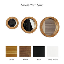 Įkelti vaizdą į galerijos rodinį, Rankų Darbo Ąžuolinis Veidrodžių Rinkinys (3 vnt.), Stilingas Sieninis Dekoras ir Puiki Dovana