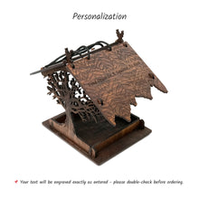 Įkelti vaizdą į galerijos rodinį, Pakabinama Medinė Paukščių Lesykla Lauko Erdvėms, Personalizuota Dovana